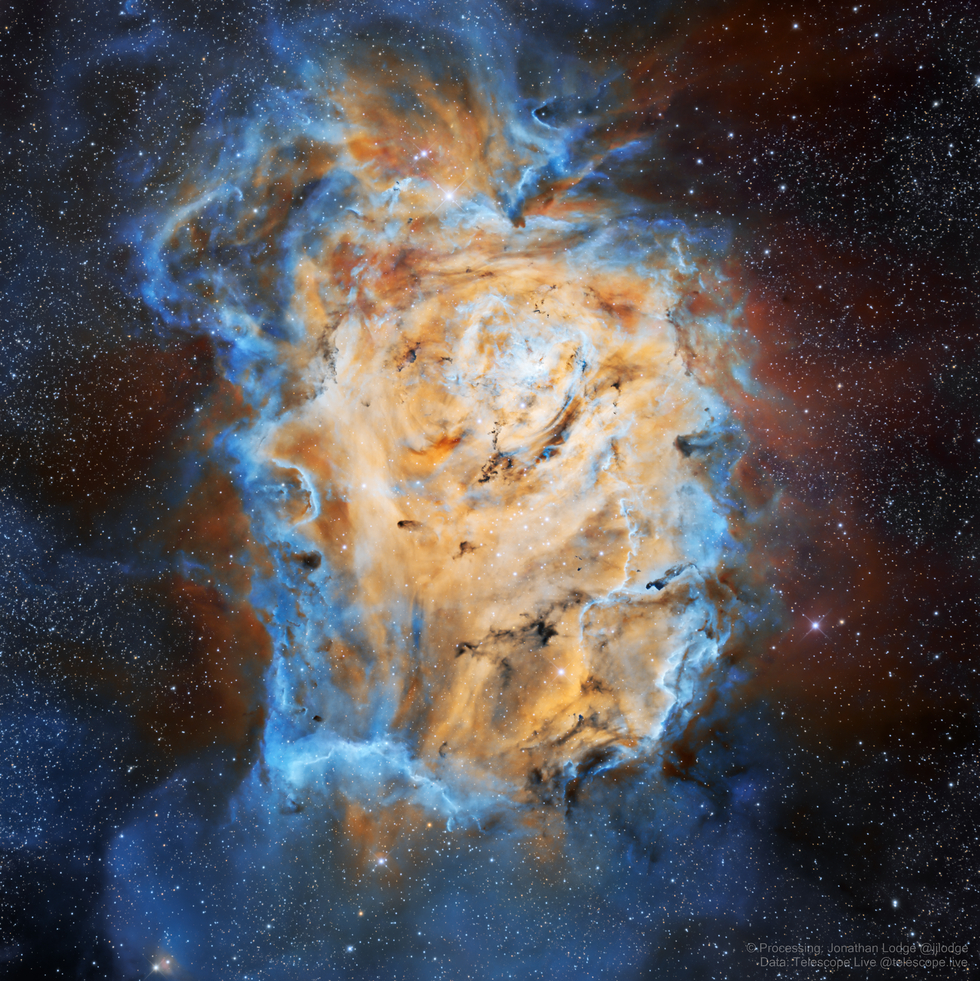 The Lagoon Nebula M8 Telescope Live 